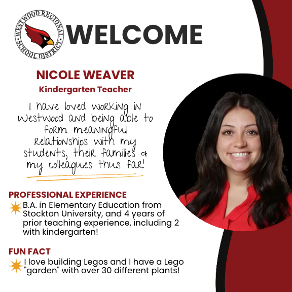 Meet Nicole Weaver, our new Kindergarten Teacher!