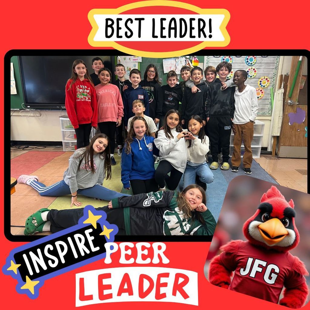 Our 25-26 Peer Leaders are ready to shine! These incredible students are stepping up to be role models, helpers, and positive forces in our school! We couldn't be prouder of their amazing leadership, fantastic kindness, and unwavering commitment to making JFG an extraordinary place to learn and grow! #JustFocusonGrowing