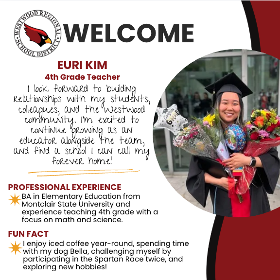 Meet Euri Kim, our new4th Grade Teacher!
