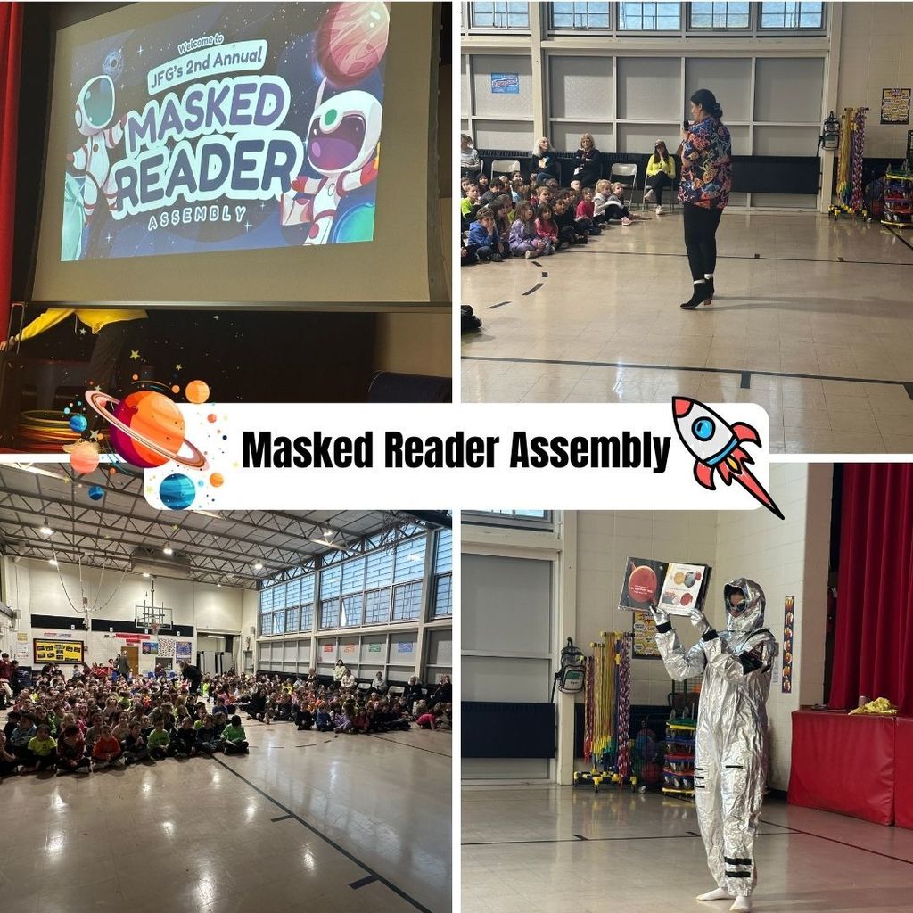 What a fantastic time we had at our Masked Reader Assembly! Our students loved listening to mystery readers share a story while trying to guess who was behind the mask. The excitement, laughter, and enthusiastic guesses made it such a memorable event for everyone! A huge thank you to our amazing staff members who participated and helped bring this fun reading experience to life! #JustFocusonGrowing
