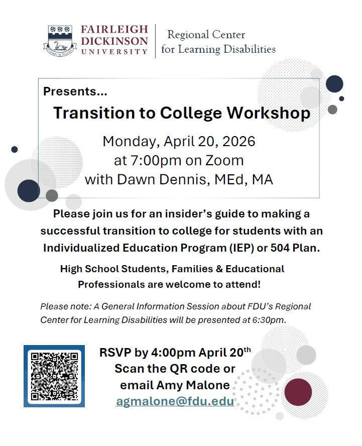 Fairleigh Dickinson Program on April 20