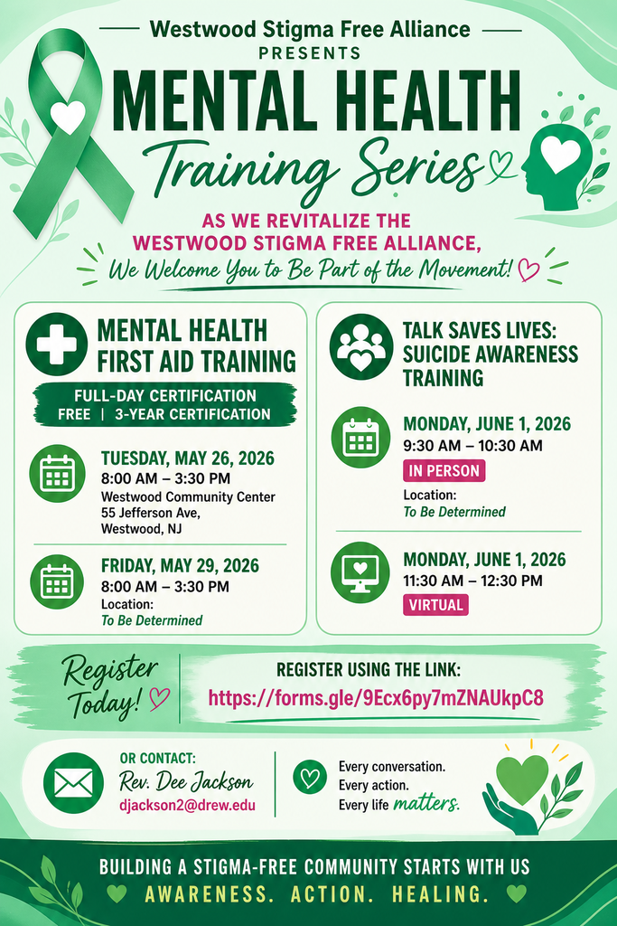 Mental health training flyer