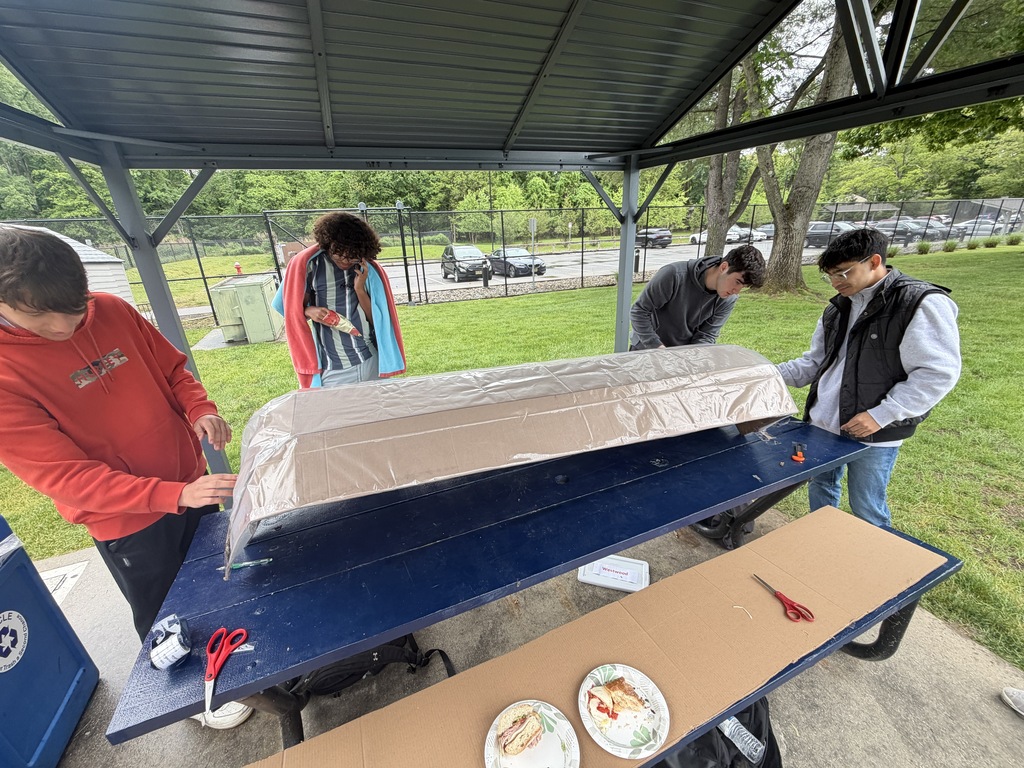 Cardboard boat regatta