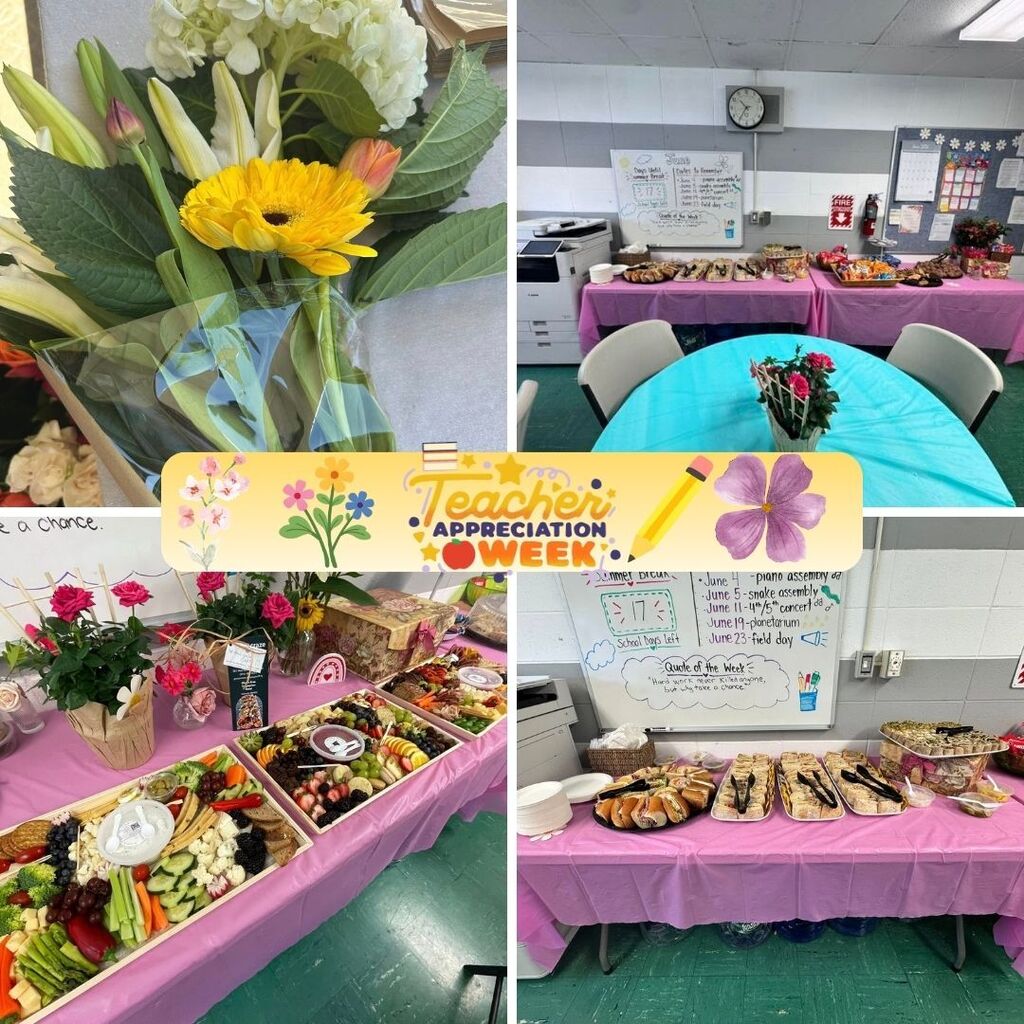 A heartfelt thank you to our amazing PSO and school community for making Teacher Appreciation Week so special. From the beautiful decorations, bouquets, breakfasts, and lunches to the thoughtful notes, generous donations, and unforgettable raffle, every gesture made our staff feel valued and appreciated. While we celebrate our teachers during this special week, we are grateful for them every day of the year. Their dedication, compassion, and commitment help our students learn, grow, and bloom. Thank you for partnering with us to honor the incredible educators who make such a difference in the lives of our children.