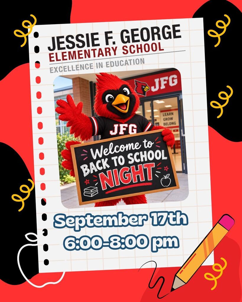 Back to School Night Reminder: 9/17/26 from 6-8