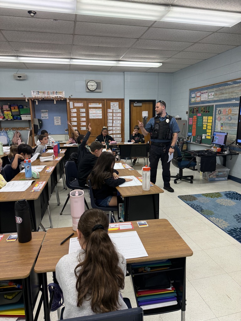 students and cop