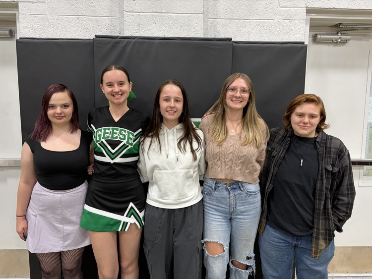 Raiyna Verway, Addison Looney, Maci Hauser, Lily Clark, Joey Drawyer