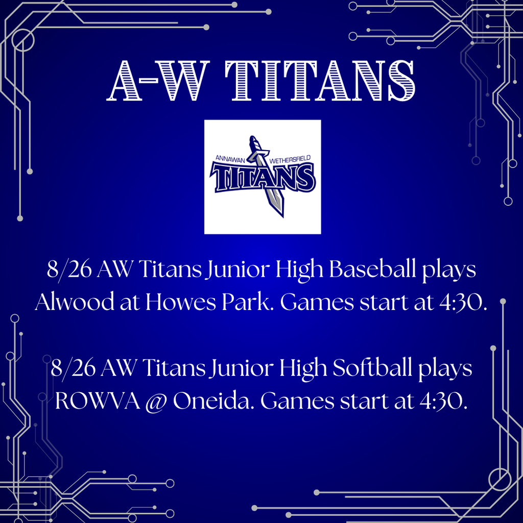 Athletic Events for 8/26/2026.
