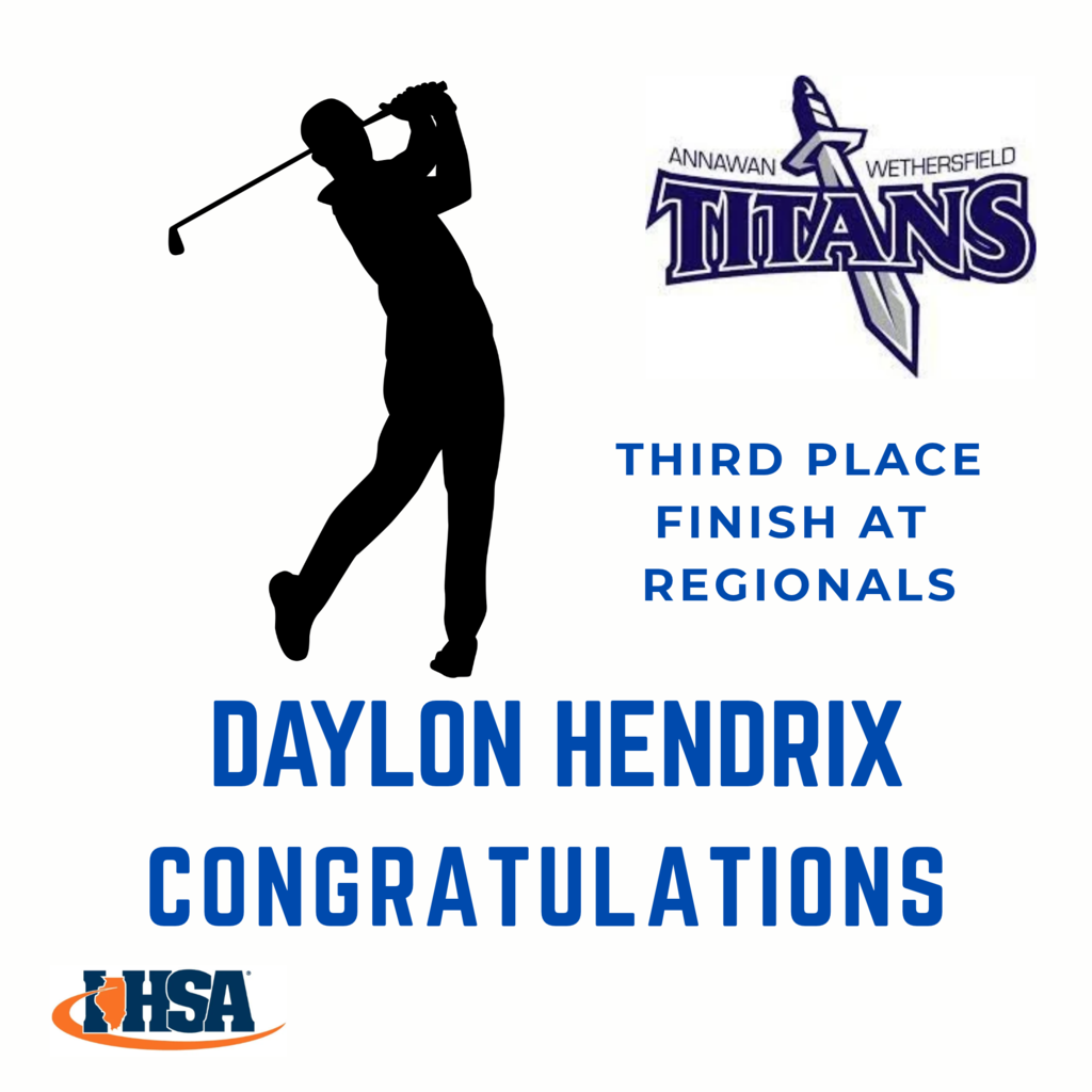 Daylon Hendrix 3rd place finish at Regional Golf