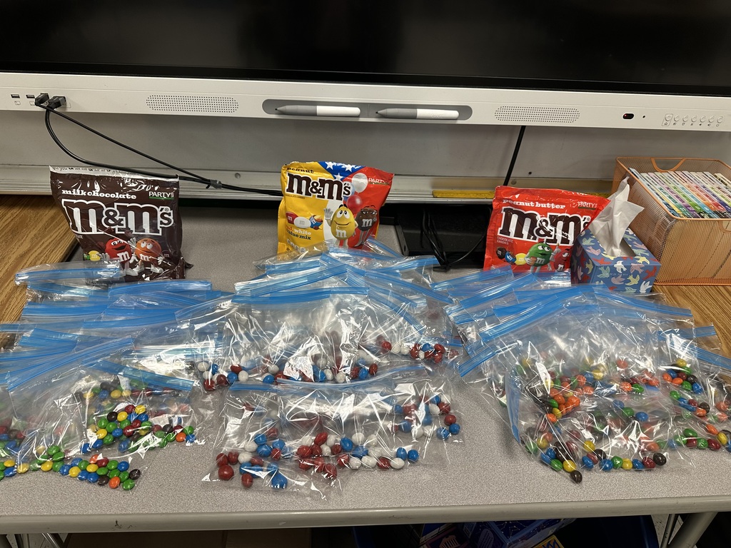 M & M samples
