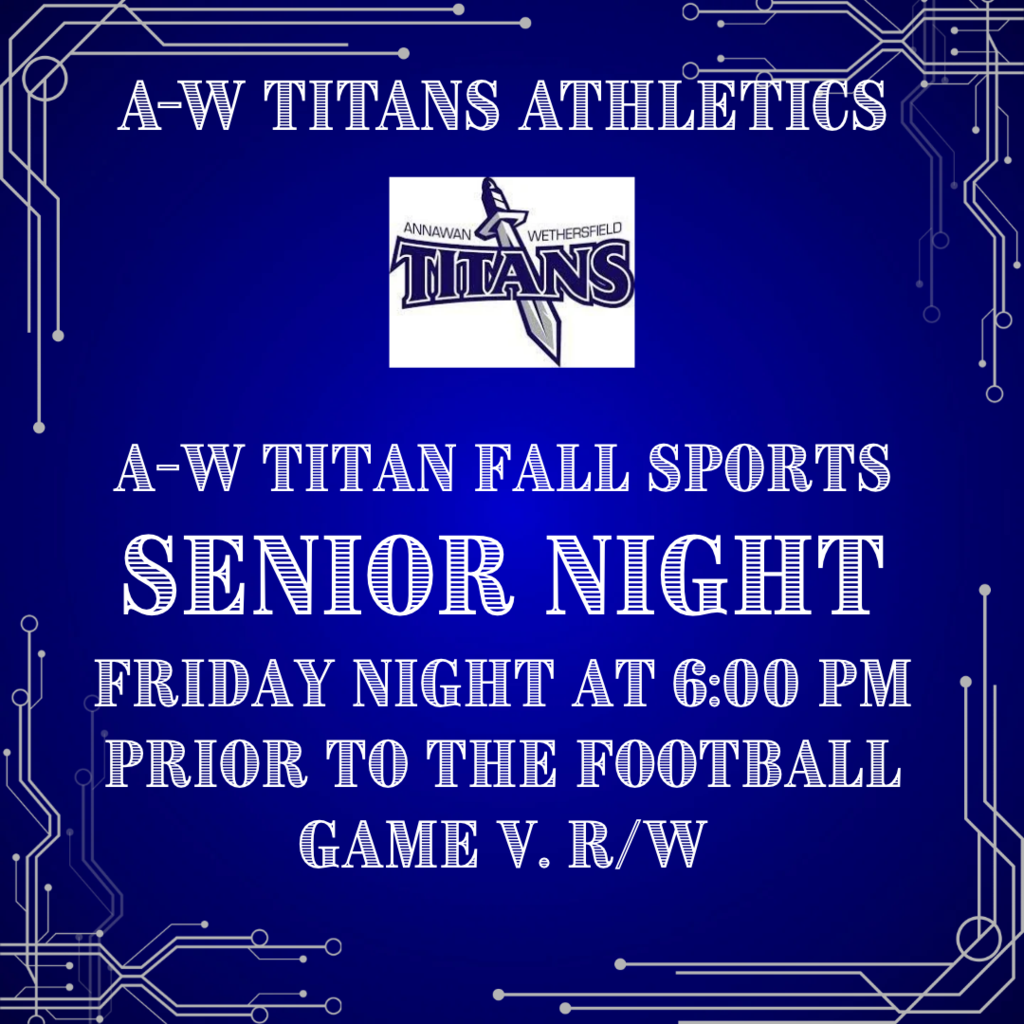 AW Titans Fall Senior Night