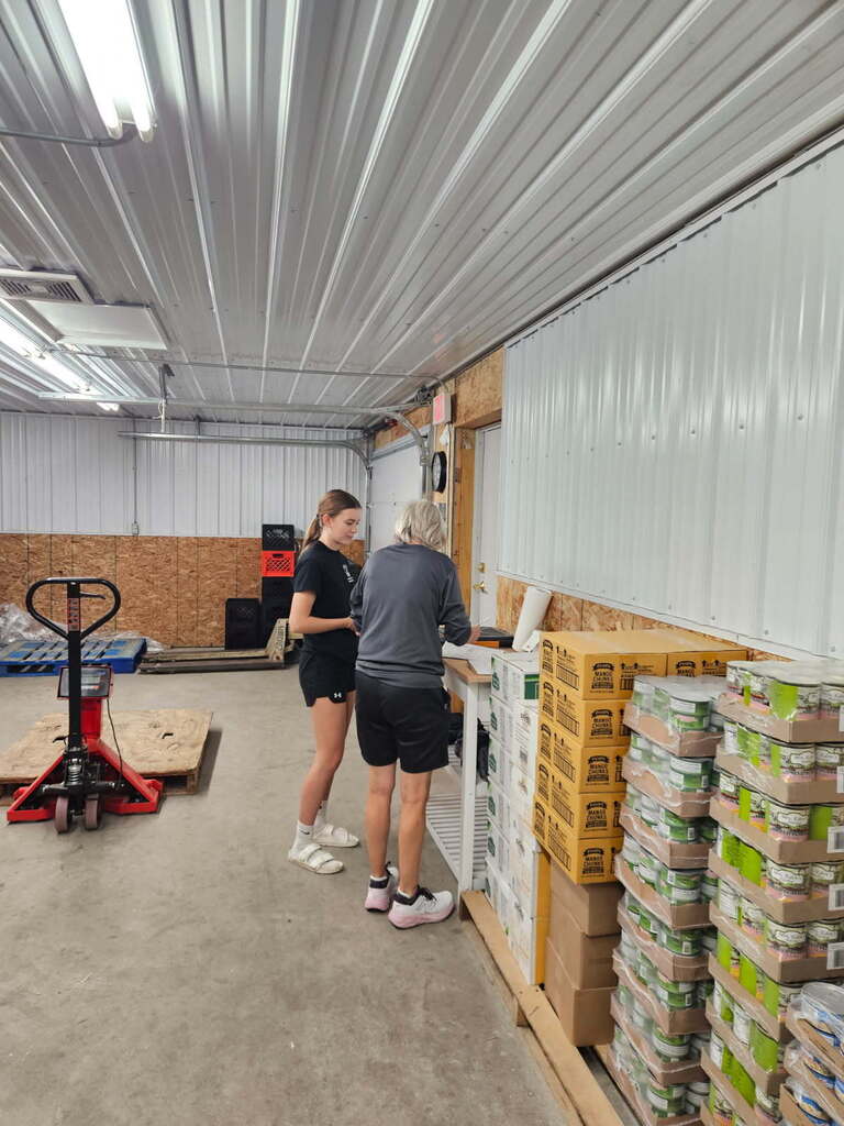Lucy Landwehr Service Project at the Food Pantry