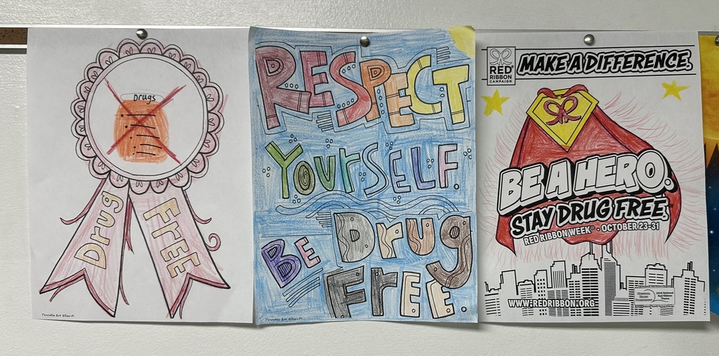 Red Ribbon Week Coloring