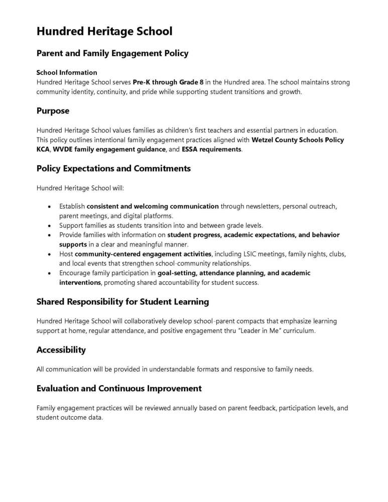 parent involvement