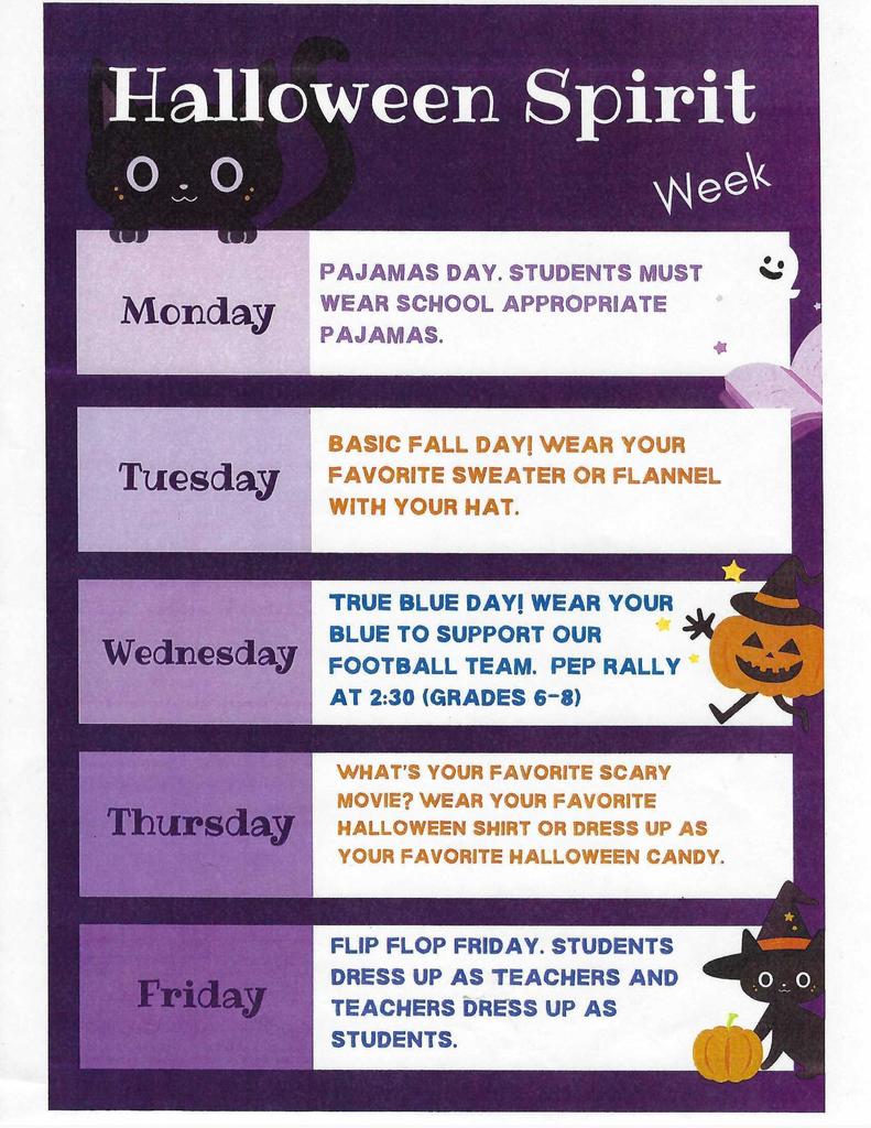 Halloween Spirit Week