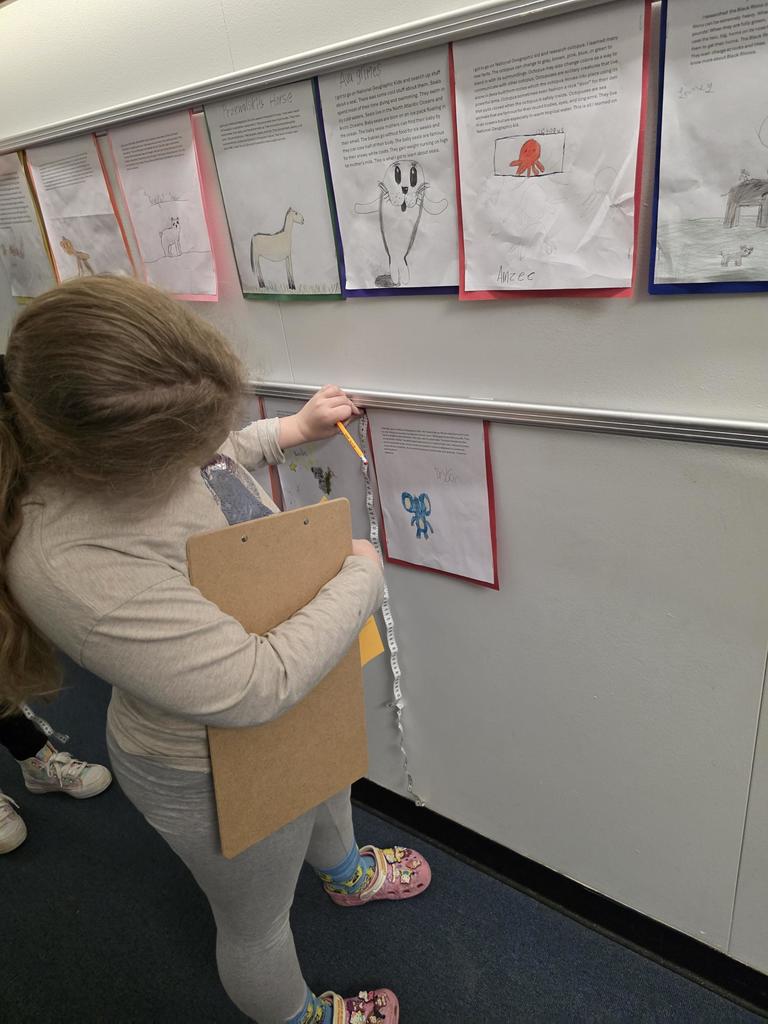 4th graders measuring area and perimeter. 