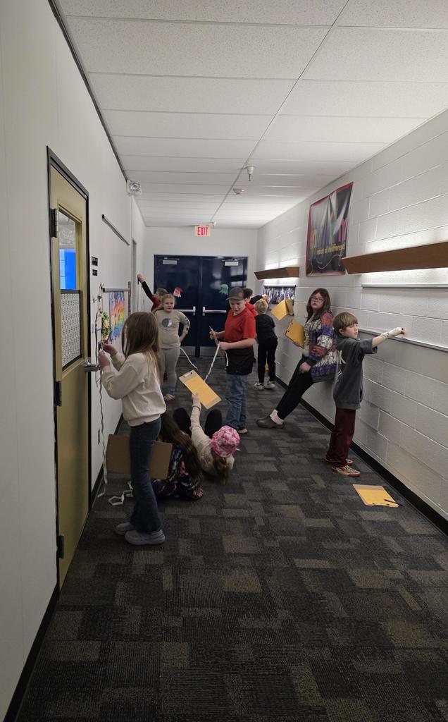 4th graders measuring area and perimeter. 