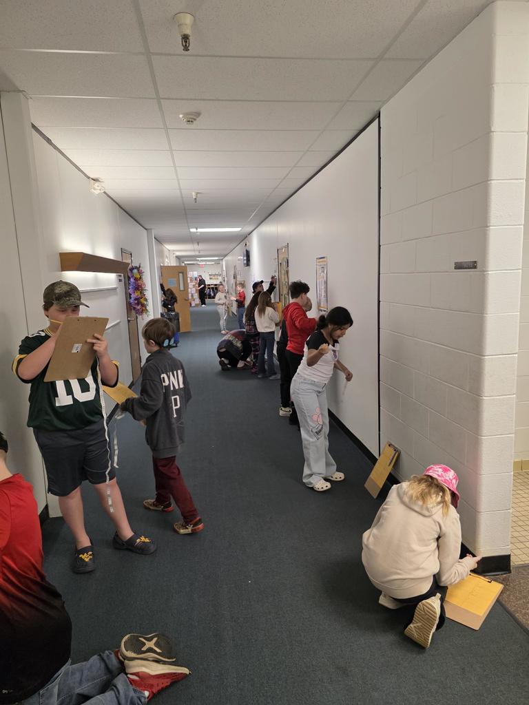 4th graders measuring area and perimeter. 