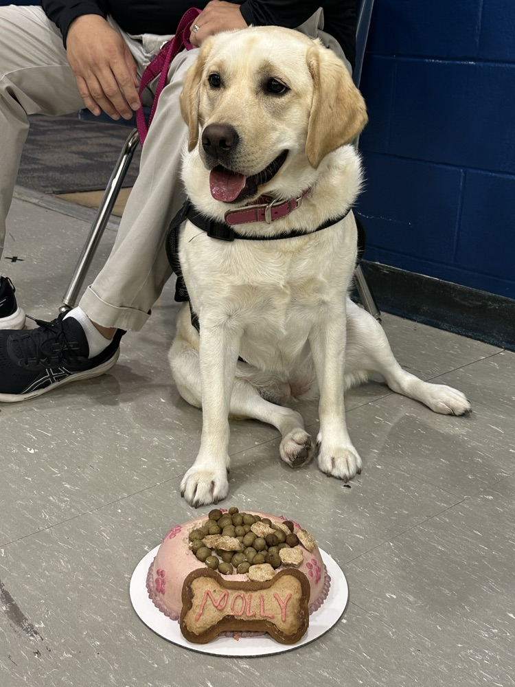 Molly with her Cake 