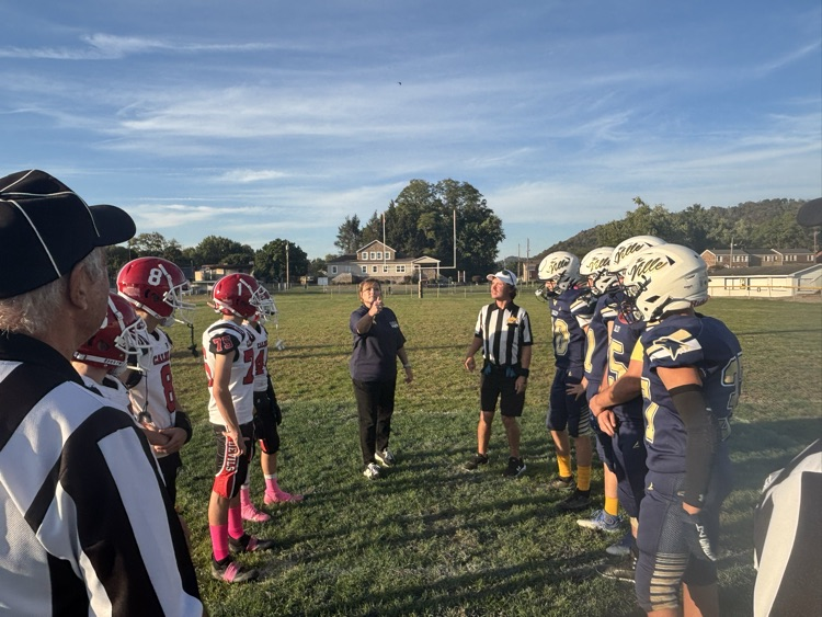 lady throwing coin as players watch 