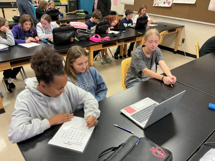 student at computers 