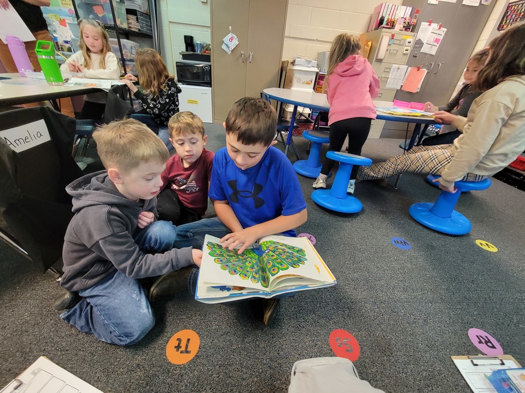 Mrs. Blake's third-grade student and Mrs. Standiford's Kindergarten student. 