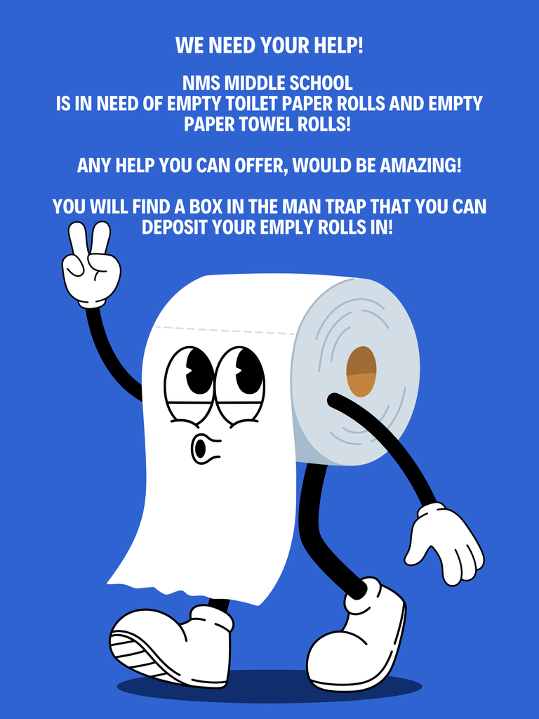 6-8 requests paper towel and toilet paper rolls for a project. 