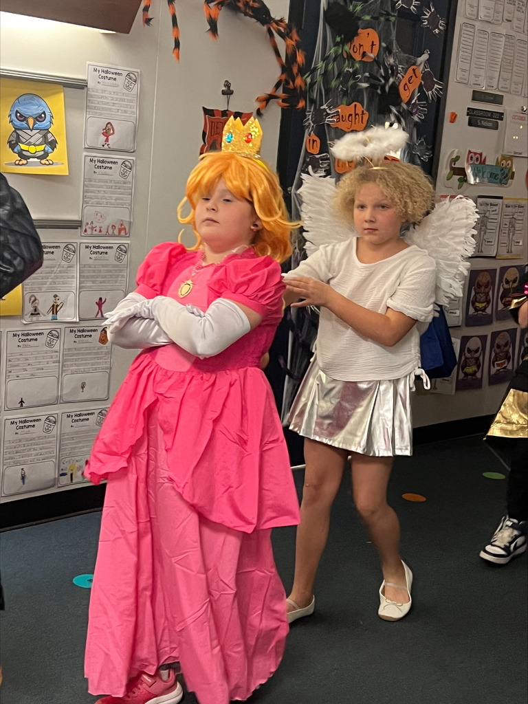 The second graders entertained us with a Halloween 🎃 parade in costume today. Some were spooky, ☠️ some were bootiful, 👻 some were square, 👾 some were clowning around, 🤡 and some were protectors, 👮🏻but they were all adorably having a great time!