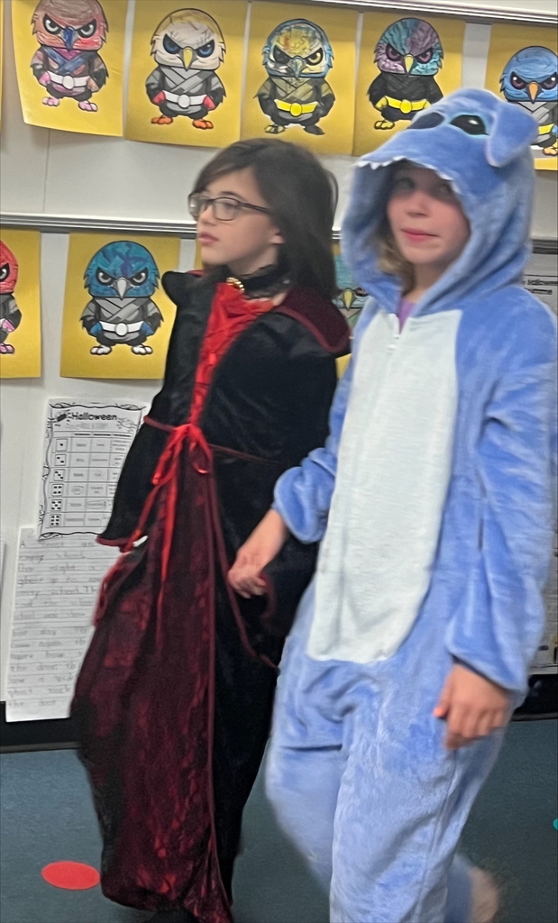 The second graders entertained us with a Halloween 🎃 parade in costume today. Some were spooky, ☠️ some were bootiful, 👻 some were square, 👾 some were clowning around, 🤡 and some were protectors, 👮🏻but they were all adorably having a great time!