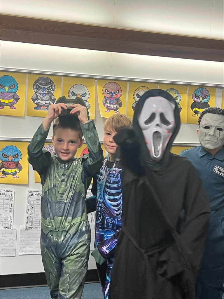 The second graders entertained us with a Halloween 🎃 parade in costume today. Some were spooky, ☠️ some were bootiful, 👻 some were square, 👾 some were clowning around, 🤡 and some were protectors, 👮🏻but they were all adorably having a great time!