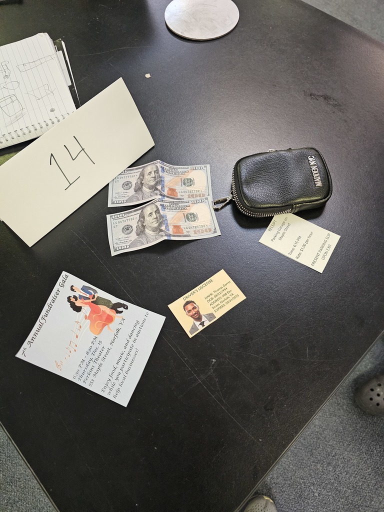 Today Miss Landis’s Career Exploration class took a look at the Career Cluster law, public safety, corrections, and security. As a class the discovered a crime that had taken place in the city, the classroom. They worked together to document, catalog, and collect evidence from the crime scene. They numbered, took photos, and made diagrams of where important evidence was discovered. In following days they will be collecting fingerprints, comparing data, and applying for warrants for search and seizure. The students had a great time with this beginning activity and can’t wait to solve the crime.