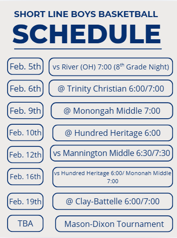 SLS Boy's Basketball Schedule