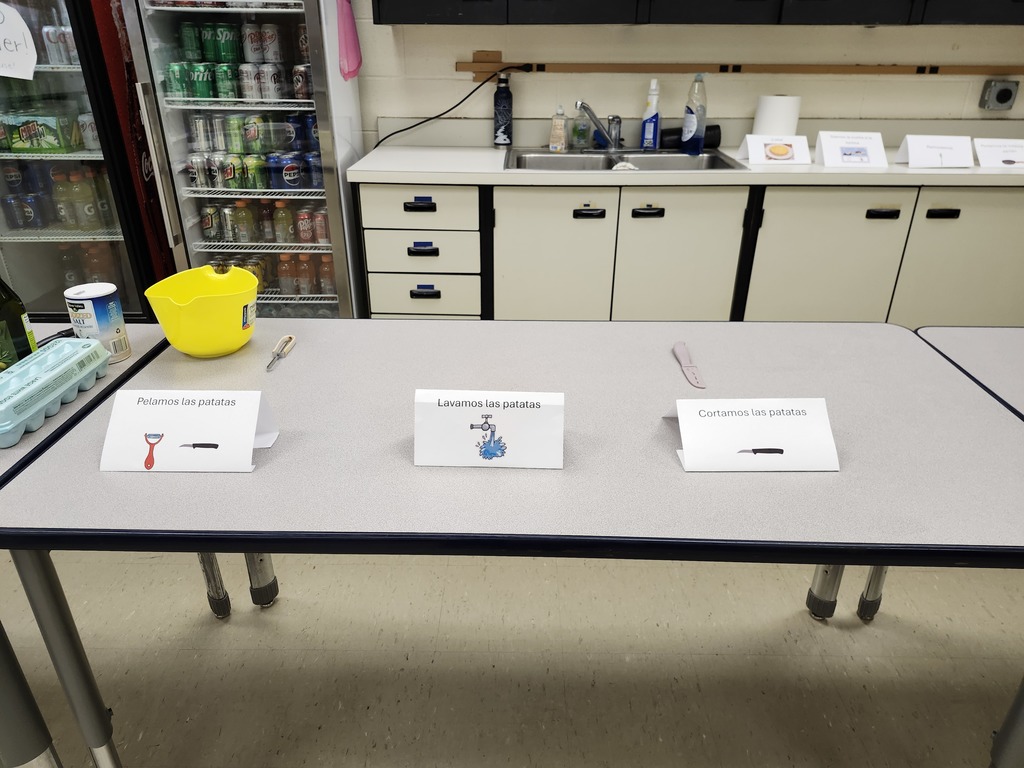 table items in Spanish