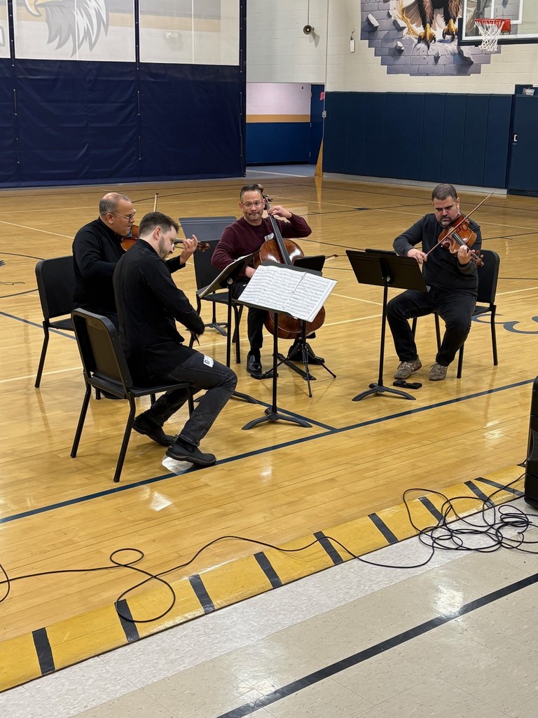 quartet  picture on gym floor