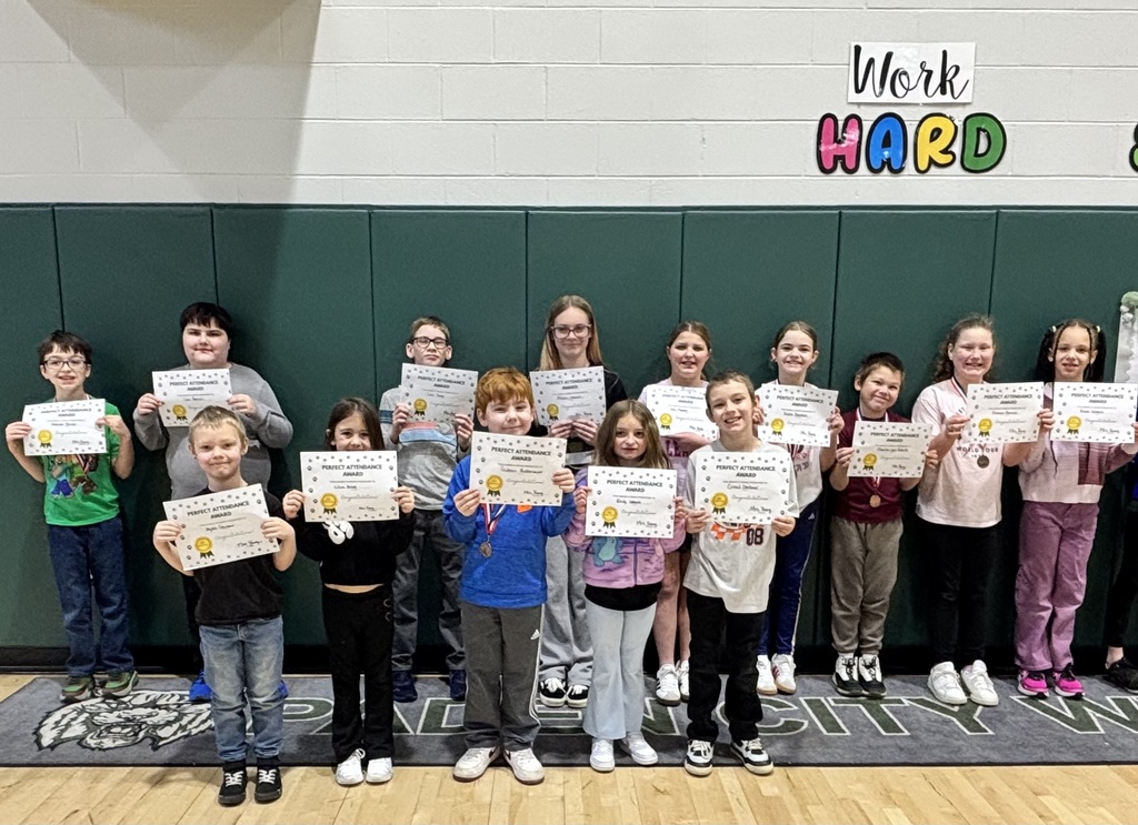 Perfect attendance 2nd 9 weeks