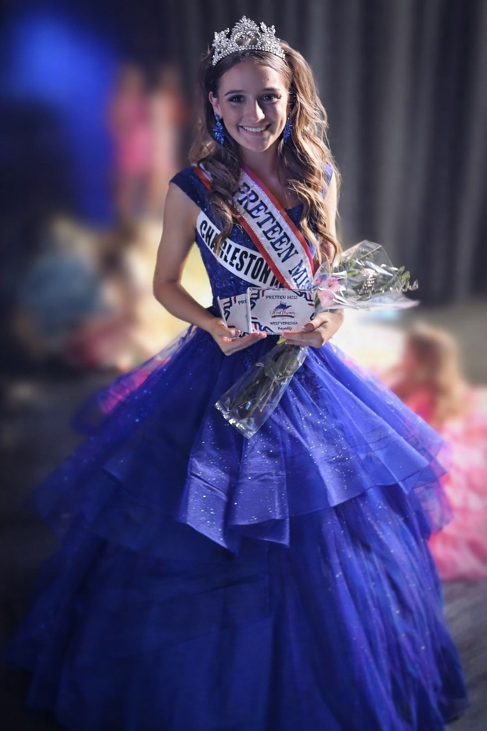 Ayla after being crowned Pre Teen Miss West Virginia.
