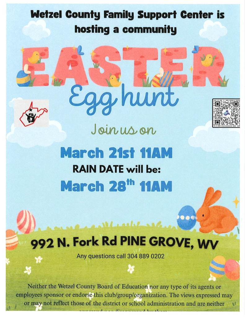 Wetzel County Family Support Center Egg Hunt