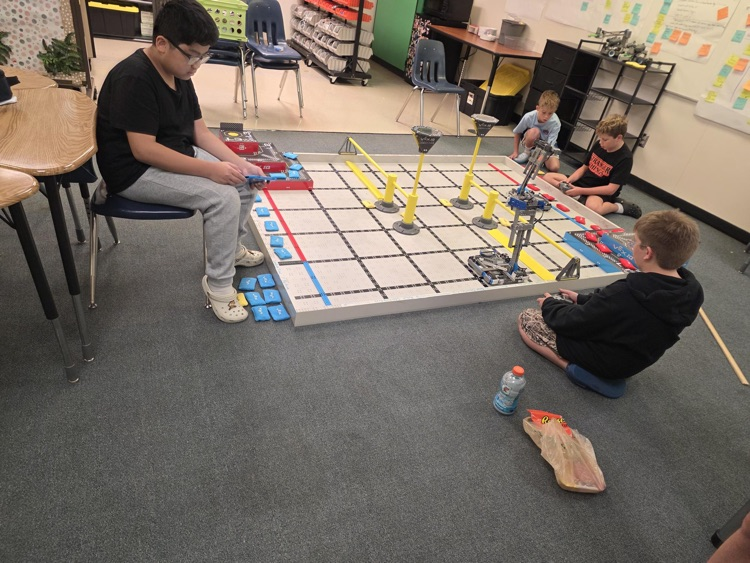students working with the robotics field 