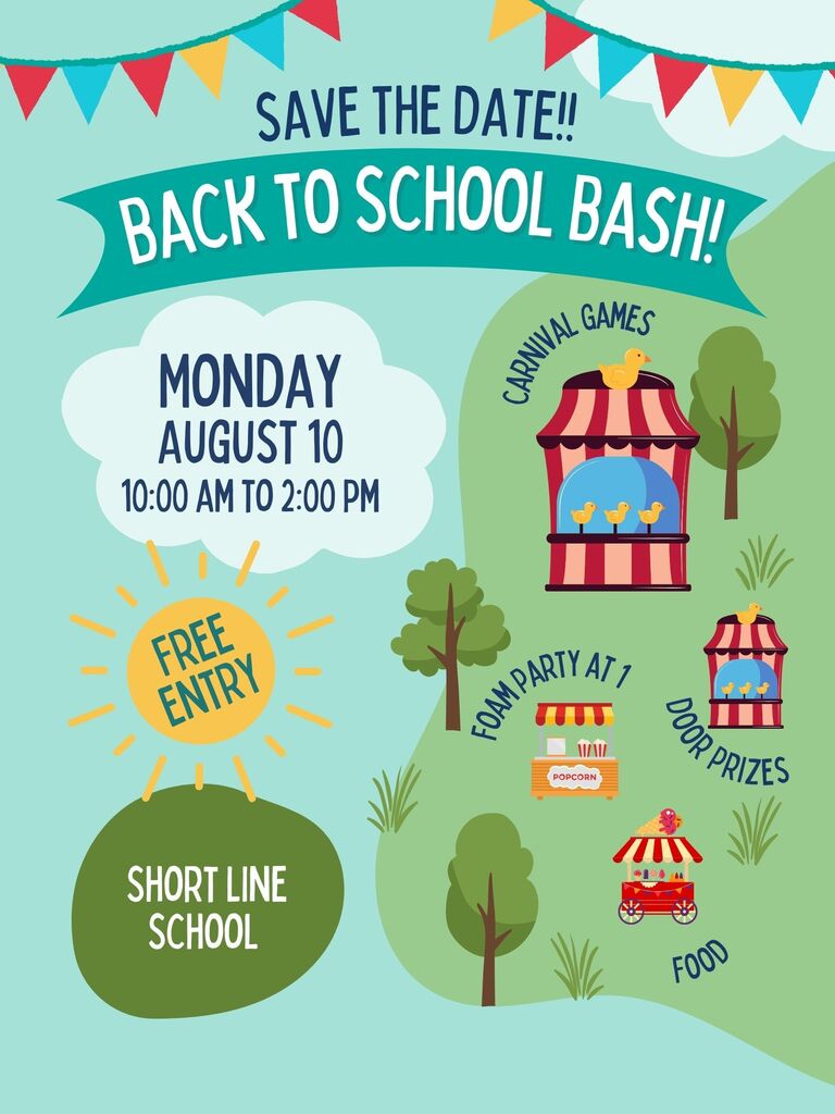 flyer for back to school bash