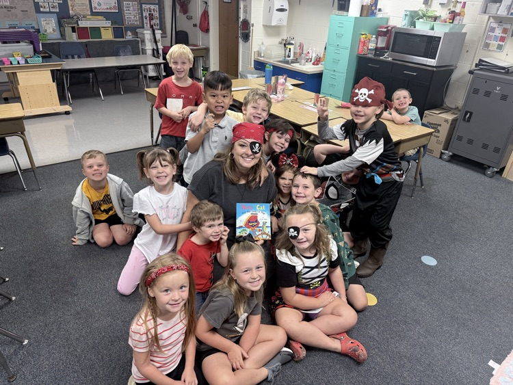 principal and pirates on the floor