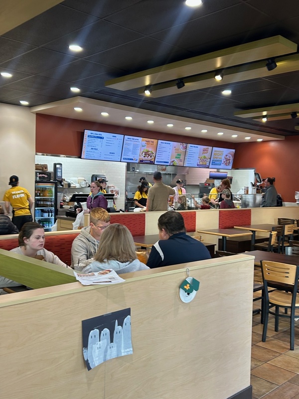 Diners enjoying dinner