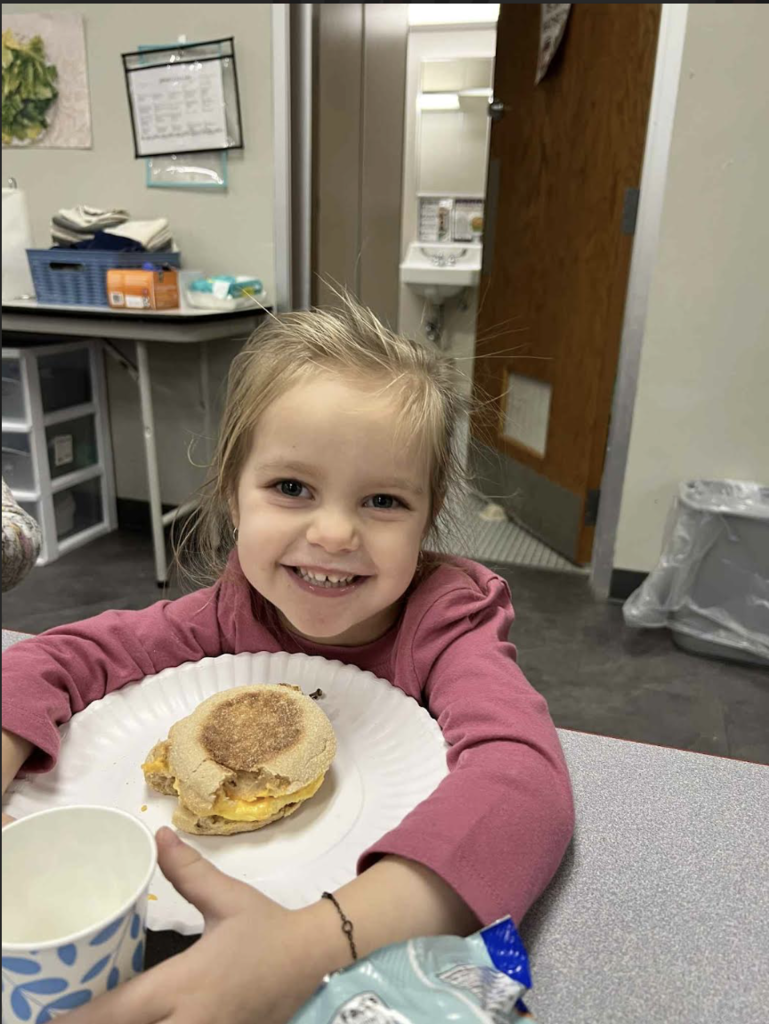 Little Hawks Start Their Day Off Right