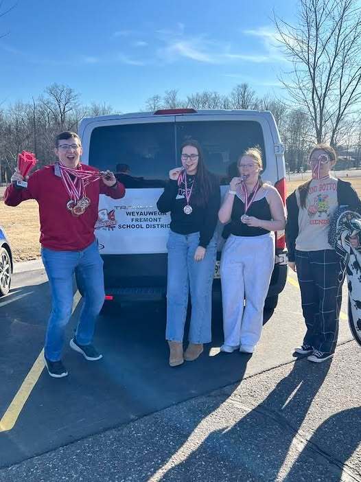 Science Olympiad B Division team Celebrate their ranking!