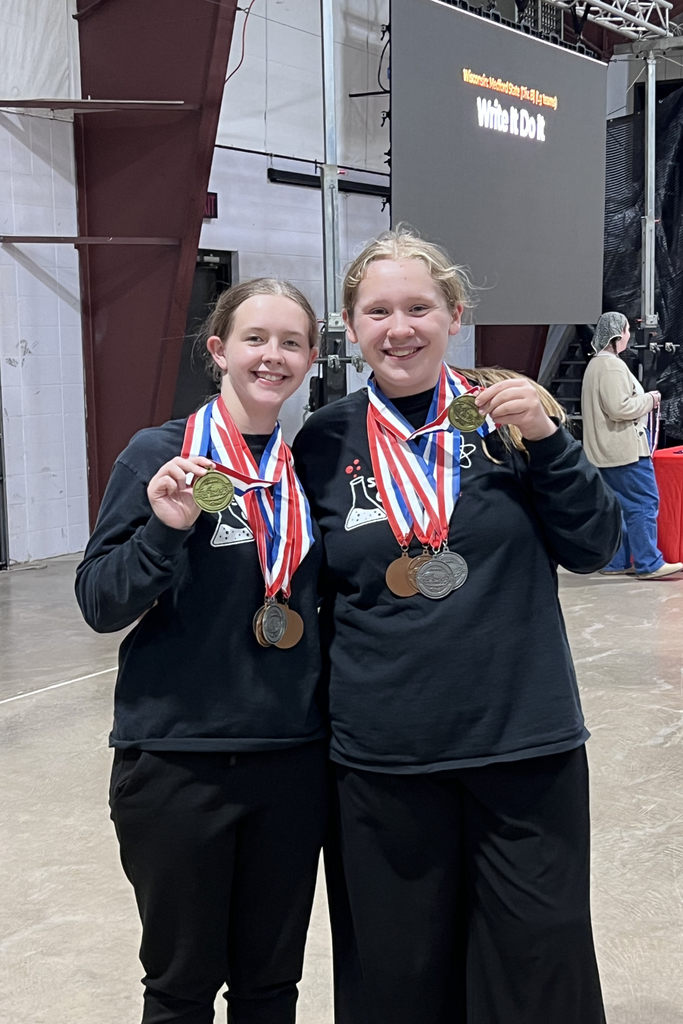 Science Olympiad Members Show Off Their Medals 