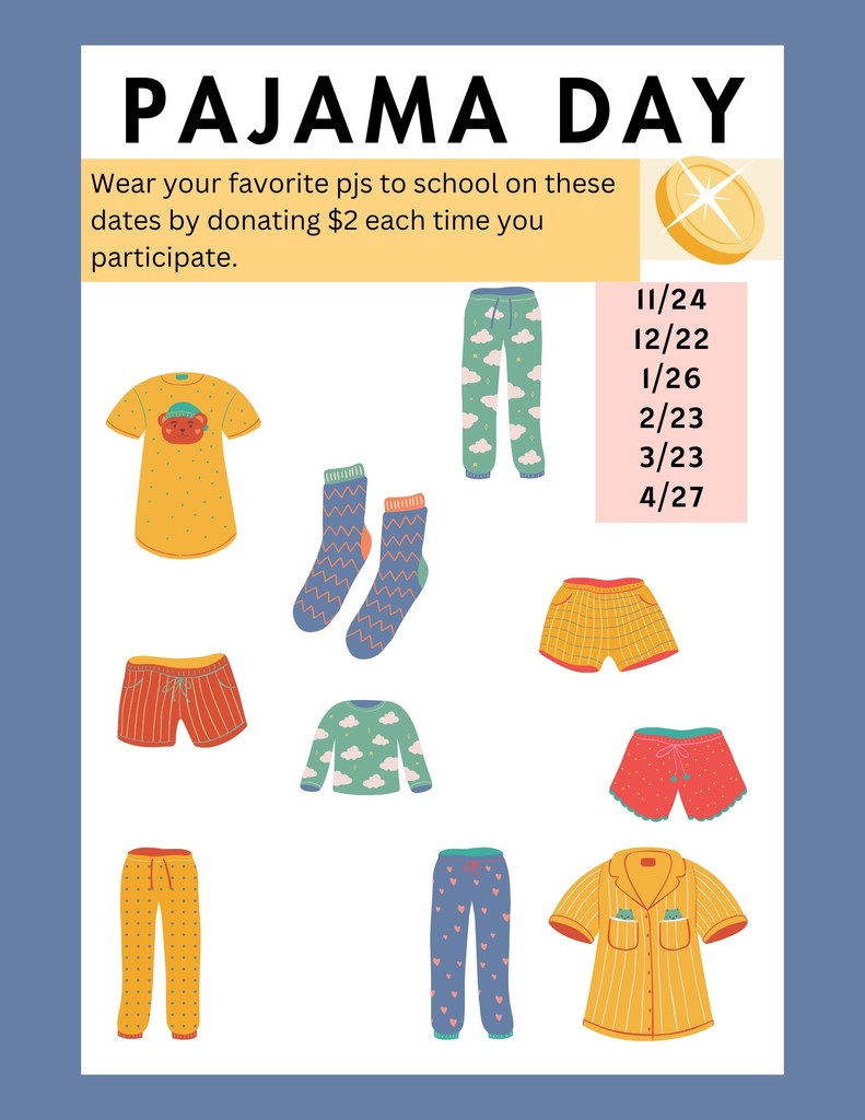 pajama day flyer