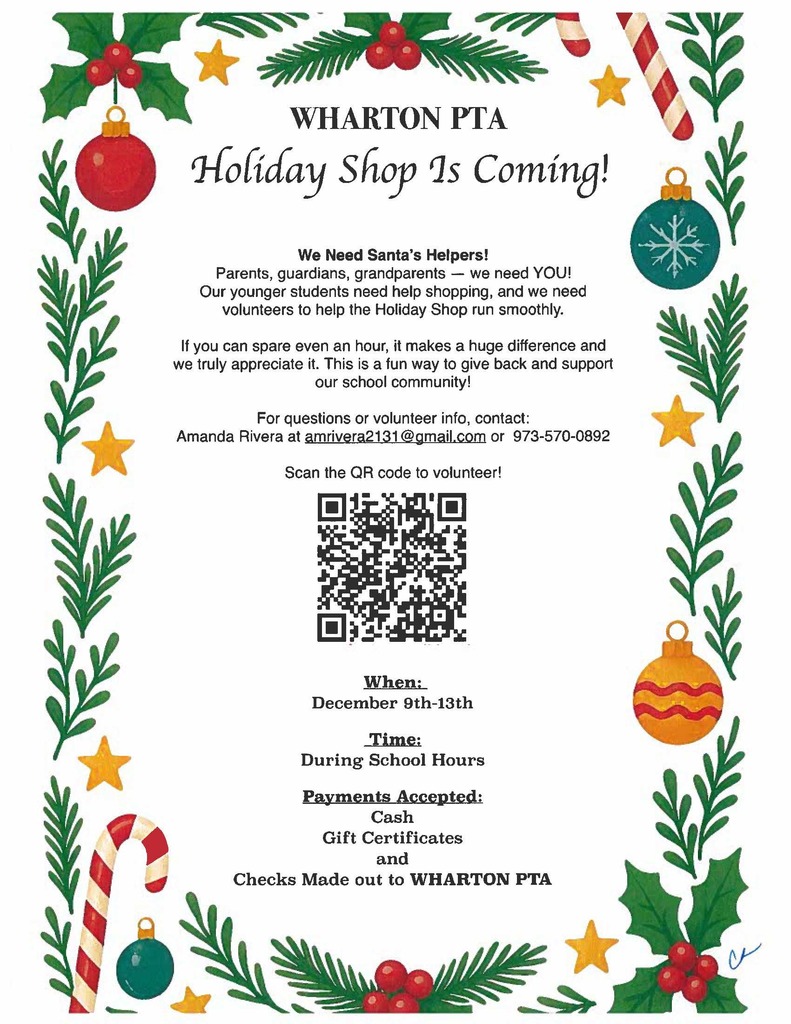 Holiday Shop Flyer English