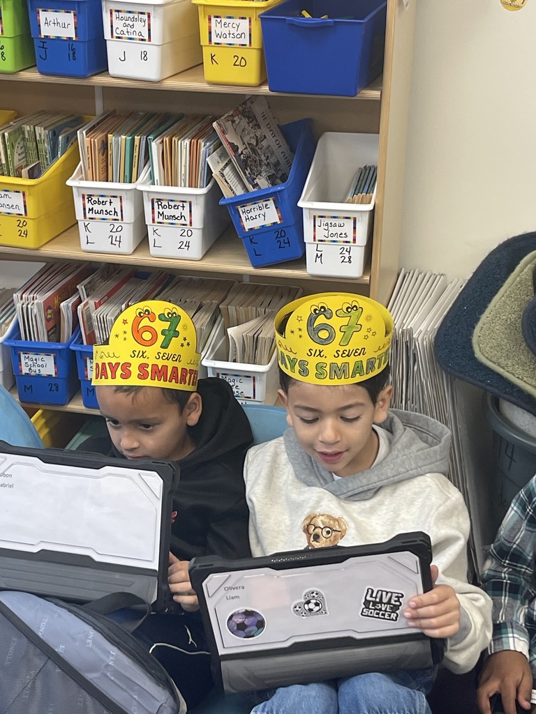 students with 67 hats