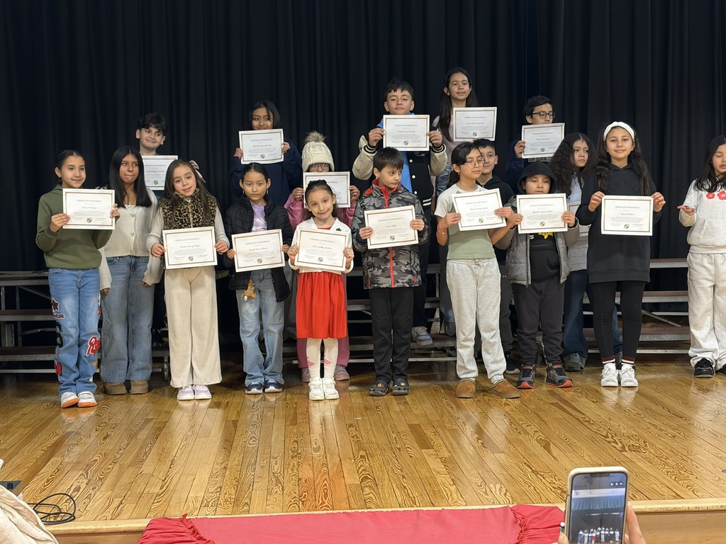 students with certificates