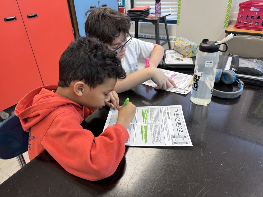 students building bridge