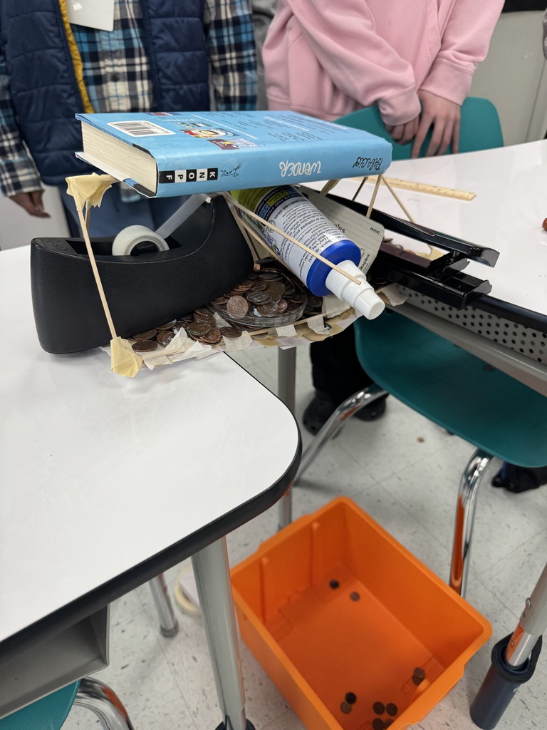 students building bridge